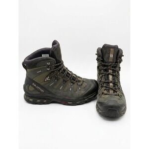 Salomon Boats Men Forest Green Sz10.5 Quest 4D 3 GTX Waterproof Hiking Contagrip
